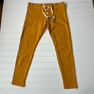 Revolve Monrow Mustard Yellow Leggings